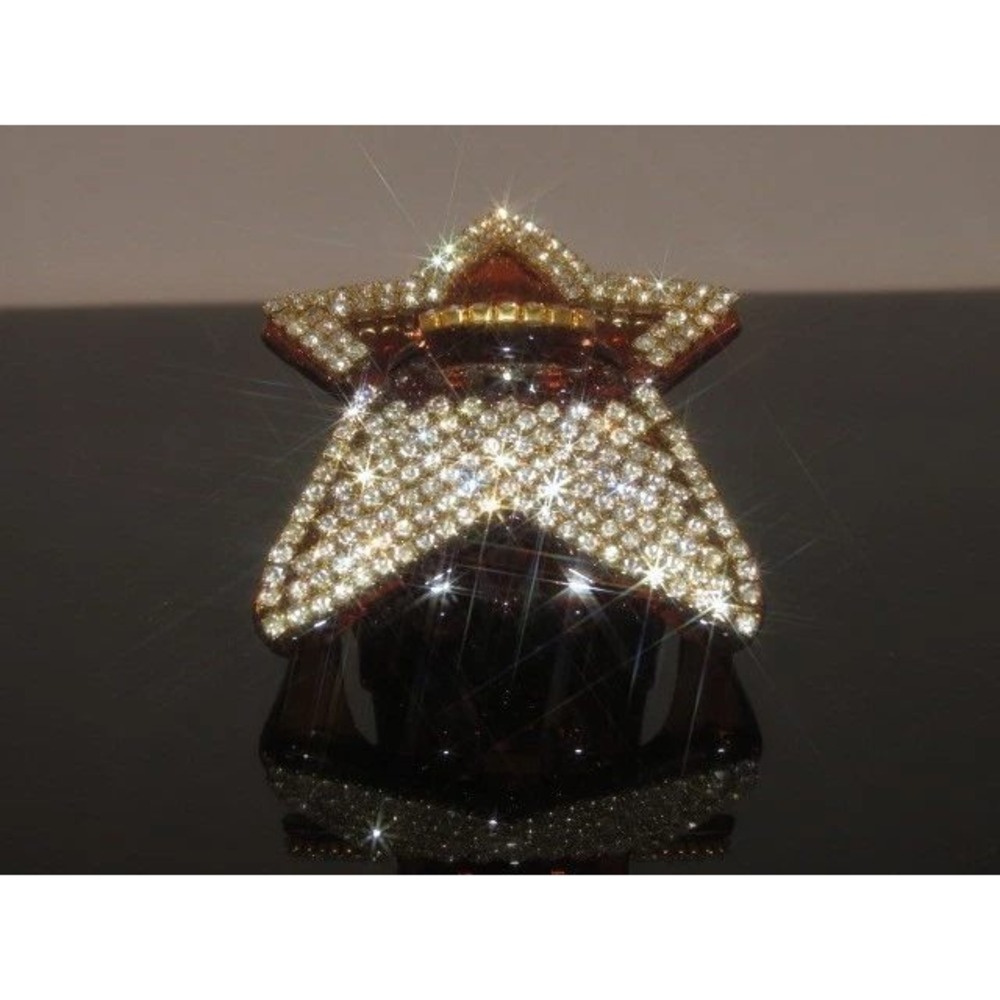 Sparkling Star‎ Claw Clip Rhinestone Crystal Hair Accessory Women's Fashion